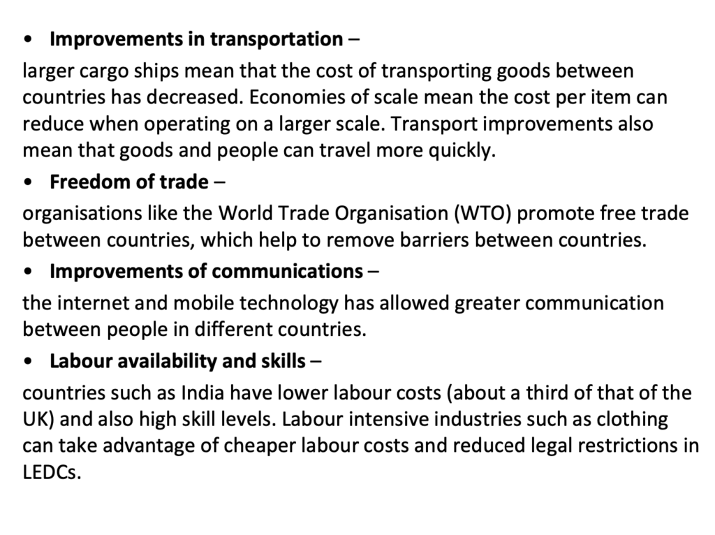 Multinationals Presentation Notes